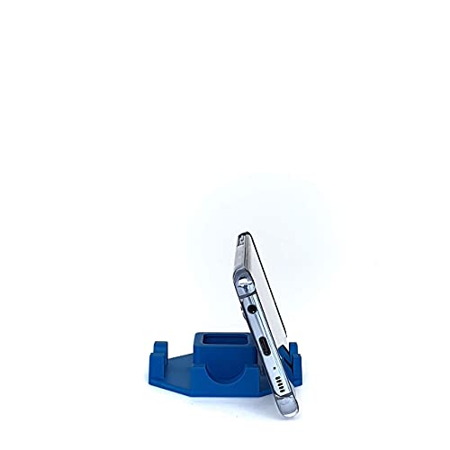 Suporte de Mesa para Celular ou Tablet serve em todos os aparelhos - Modelo Octagonal (Azul)