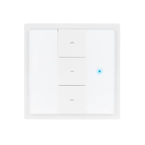 3T-MOTORS Funk-Wandsender WSX1, 1-Kanal, für bidirektionale Funk-Rollladenmotoren, Funk-Markisenmotoren und Funk-Empfänger, Funksteuerung, Funk-Schalter