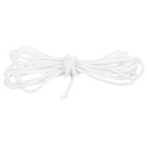 Milisten Mèche de Lampe à Pétrole en Coton Tressée 5 Mm Diamètre, 5 Mètres Coupables, pour Lampes à Huile et Brûleurs, Mèche Kérosène Solide, Usage Intérieur et Bricolage