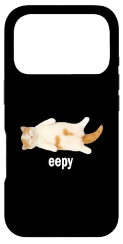 Eepy Funny Sleepy Cat Meme Viral Hilarious Sleepy Lazy Cat �X�}�z�P�[�X iPhone 17 Pro �p