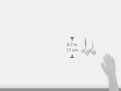 Miniatura 9 de Suvorna Juego de tijeras para cortar el cabello y tijeras de adelgazamiento  Juego de tijeras profesionales para el cabello  Tijeras de peluquería y