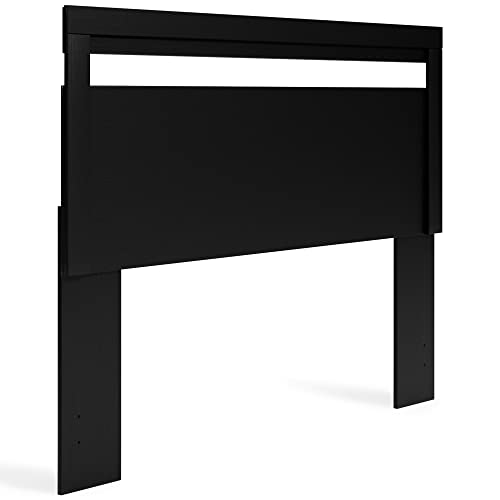 Signature Design by Ashley Finch Modern Headboard ONLY, Queen, Black