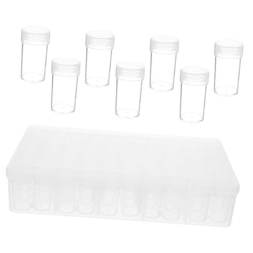 Parliky Storage Container 60 Slots Plastic Organizer Box Lid for Easy Selection Craft Supplies