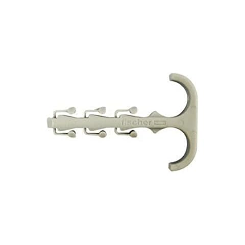 fischer 48161 Steckfix SF plus ZS 18, Dübel, Schlaufe und Schraube in einem, Einhandmontage, Hohe Haltekräfte durch Sperrriegel, 100 Stück Cover