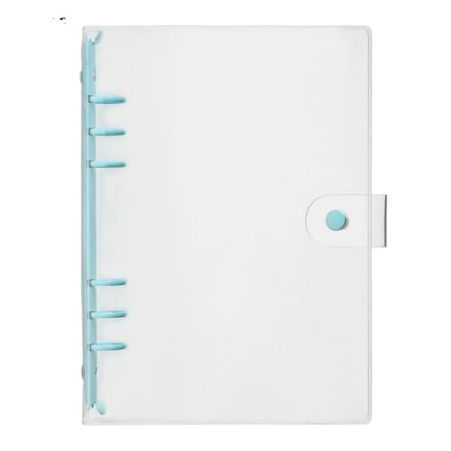 Classeur transparent en PVC A5 classeurs à feuilles mobiles bleu pour bureau