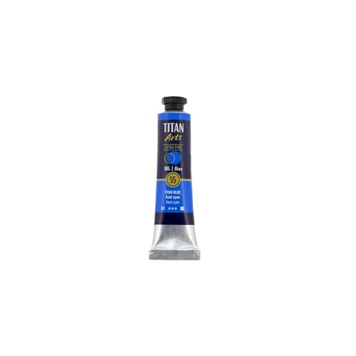TITAN ARTS - Huile extra fine Titan 20 ml - 55 bleu cyan série 1