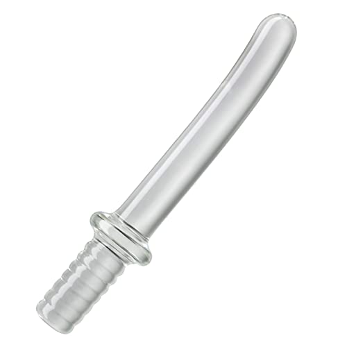 Glasdildo Penis G-Punkt Erwachsene Sexspielzeug, Einzigartige Schwertform Design und Temperatur spielen für Anfänger & Fortgeschrittene Spieler Frauen Männer Vergnügen (M)