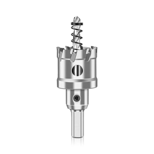MNUPL 1 broca de carburo TCT de 12-160 mm for sierra de corona, cortadora de sierra de corona for perforación de madera, aleación de metal y acero inoxidable(60mm)
