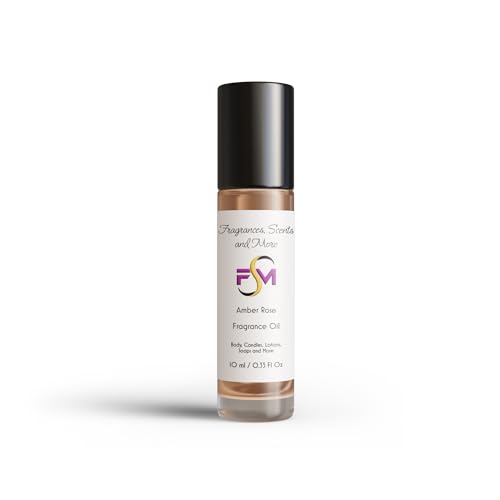 Amber Rose Fragrance Oil - 0.33 Fl Oz Glass Roll On (10ml)