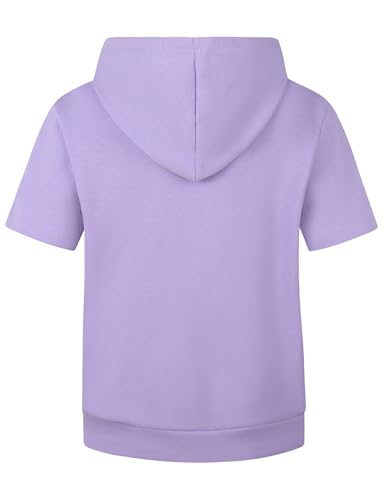 Spring&Gege Boys Lightweight Pullover Hoodies Short Sleeve Hooded Sweatshirt (5-14 Years)2