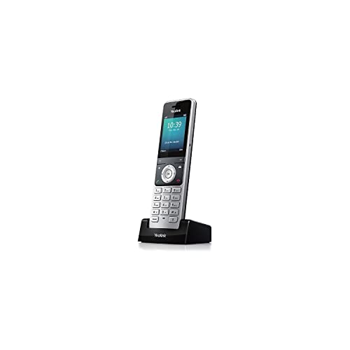 Yealink W56H Cordless DECT IP Phone, Base Station Not Included, 2.4-Inch Color Display. 10/100 Ethernet, 802.3af PoE, Power Adapter Included