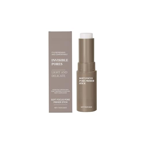 Primer En Barra Minimizador De Poros: Hidratante, Iluminador Y Corrector, Prebase Facial Hidratante For Un Aspecto Natural.