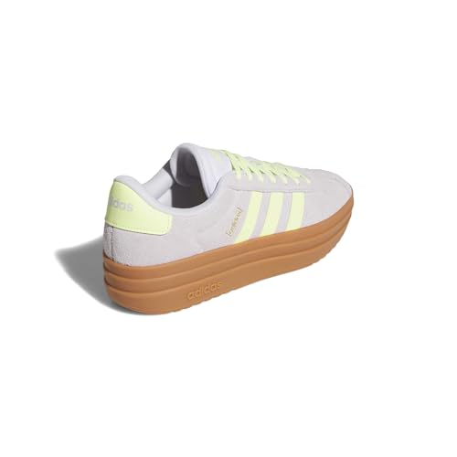 Image of adidas Womens Vl Court Bold Lace Up Sneakers Shoes Casual - Pink