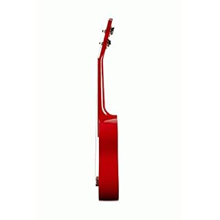 Ashton UKE110RD Ukulélé soprano avec sac Rouge - Les Beatles, Paul McCartney, John Lennon, RIngo Starr, George Harrison Ashton UKE110RD Ukulélé soprano avec sac Rouge – Image 4