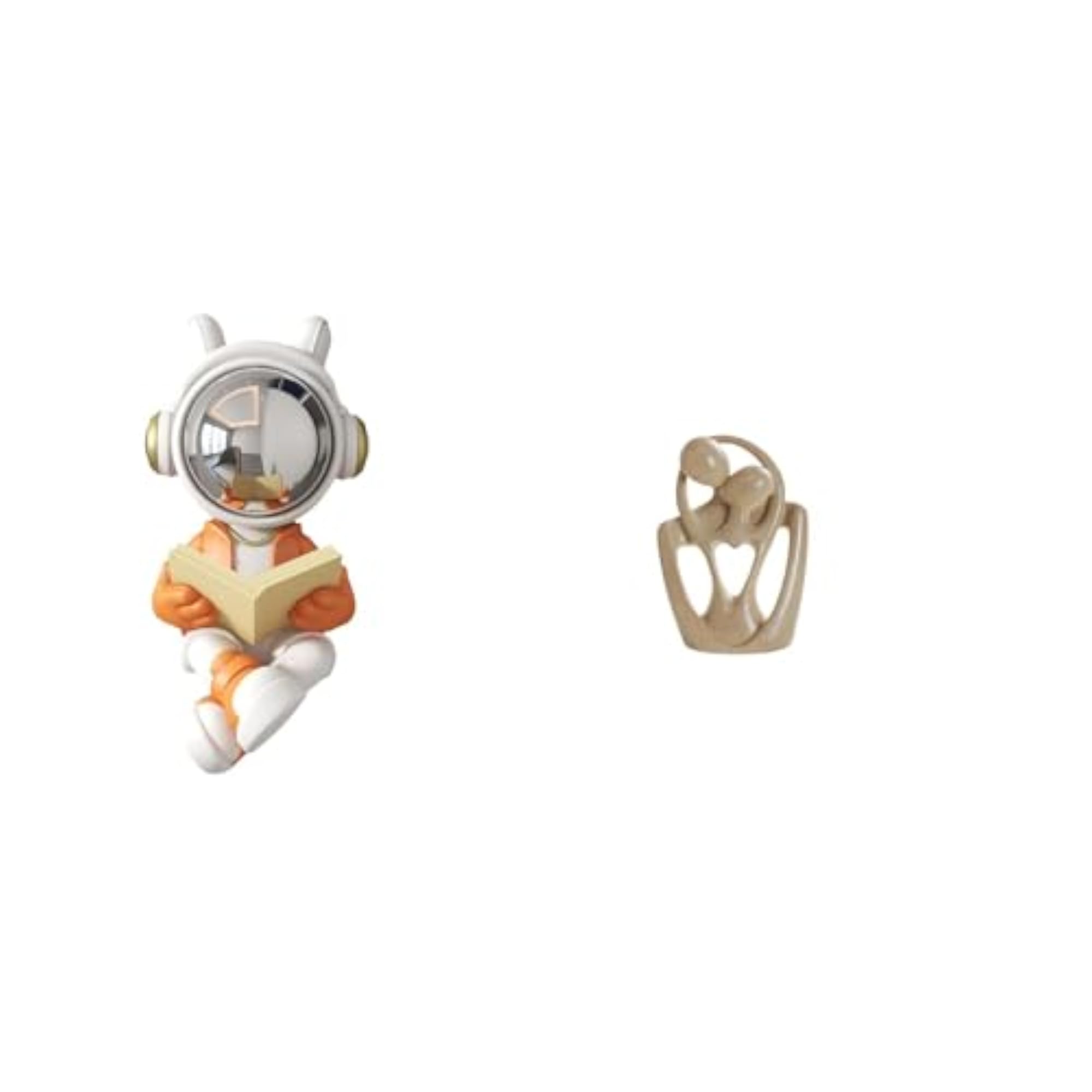 Astronaut Sculpture Cake Topper Figurine for Table Centerpiece