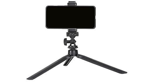 Image of Osaka MT-7 Mini Smartphone Mobile Tripod with Cold Shoe Lightweight Portable Vlog Travel Selfie Stick Handle Grip Desktop Webcam Tripod for Action Camera