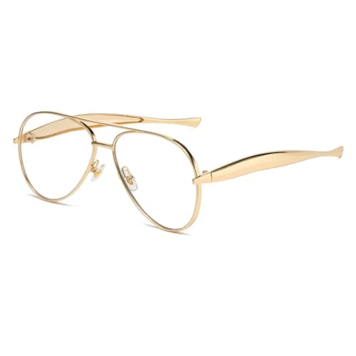 Lunettes de soleil rétro à monture métallique légère anti-éblouissement