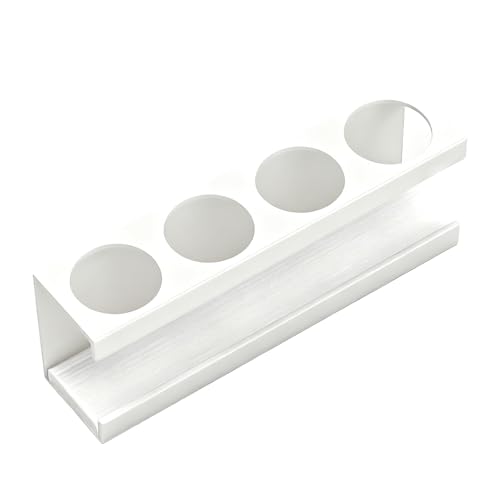 Soporte de Cepillo de Dientes eléctrico, con Soporte Adhesivo de 4 Ranuras, 20 x 5 x 8.5 cm, de Cepillo de Dientes de baño, Rejilla de Almacenamiento Moderna, Base Resistente, para hogar, apar