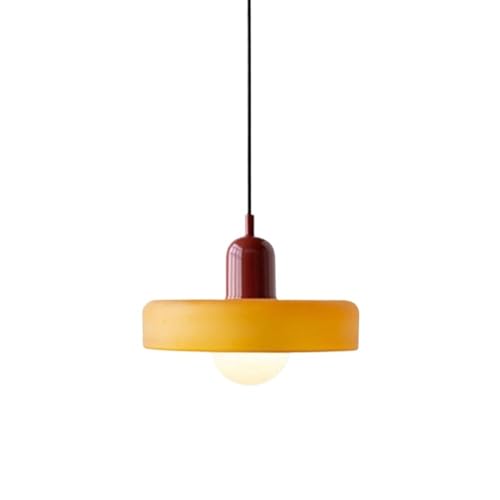 Pendant Light,Glass Lighting Ceiling Fixture Modern Hanging Lamp Small Chandelier Single Kitchen Island Round Suspension Lamps F