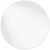 vidaXL Espejo de Pared Redondo Ø 30 cm Vidrio Templado, Espejo de Pared Moderno, Pieza Decorativa Reflectante, Baño Minimalista, Estilo Interior Chic para Transformar Tu Hogar