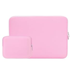 RAINYEAR 15, 6 Zoll Laptop Tasche Hülle Laptophülle Laptoptasche Case Sleeve Schutzhülle mit Zubehör Tasche Kompatibel für 15, 6 Notebook Computer Ultrabook Chromebook(Rosa)