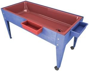 212 Main Red Liner Sand and Water Activity Center with Lid and 2 Casters Blue