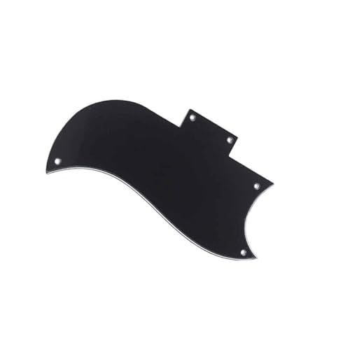 Pickguard pour guitare electrique 3 plis noir finition soignee - 4