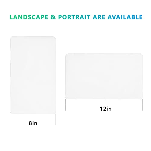 Magnetic Dry Erase Whiteboard Sheet - 12 X 8 Inches Small Magnet Fridge Message Boards For Kitchen Refrigerator Reminder Sticker, Planner, Grocery List #TOP5