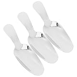 Ciieeo 3Pcs Short Handle Dessert Spoon Mini Stainless Steel Salt Condiments Spoons Thickened Small Round Spoon for Tasting