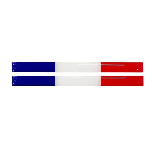 Fransa Bayraklı 2'li Çubuk 3D Sticker
