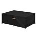 SanGlory Funda Mesa Jardín Impermeable Funda Protectora Muebles Jardín, 600D Oxford Cubierta de Mesa Rectangular Funda Mesa Exterior Funda Sofa Jardin Exterior Anti-UV, 213x132x71cm