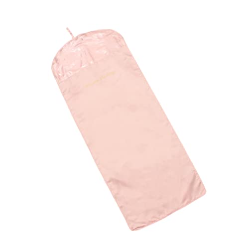 SMASOLO Bolsa para Guardar Ropa Colgante Rosa Cubierta Antipolvo para Abrigo con Cremallera Práctica y Diseño Translúcido para Organizar Armario