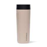 Corkcicle Commuter Cup - Insulated Stainless Steel Travel Mug - Holiday Mug Gift - 17 oz - Desert