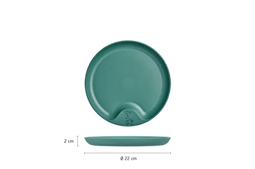 Mepal – Kinderteller Mio – Kleinkind Teller – Kinder-freundlicher Teller – Kinder Geschirr – Mikrowellentauglich – Spülmaschinentauglich – BPA frei – Sailors Bay
