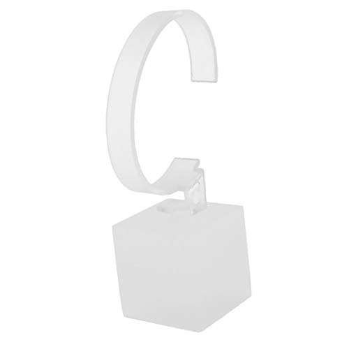 Sharplace Présentoir Montre Acrylique Support Bracelet Décoration D'affichage - Blanc 4cm
