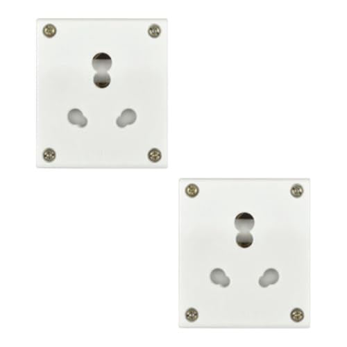 Image of Anchor by Panasonic Penta 6A 3 Pin Socket for Electrical board, Switch Board, ISI Certified, White (39994-2)