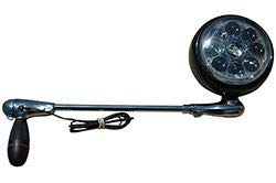 Door Mount Spotlight, Compatible with 2016 International PROSTAR Plus-RH, 6 inch, LED, Chrome, Passenger Side w/ Install Kit