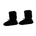 KiBcsLic Warm up Booties Dance Boot Shoes Comfortable Winter Warm Ballet Slippers for Cheerleaders Girls Road Yoga Stage Performance, Black L