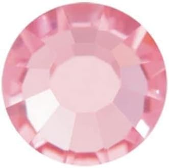 Preciosa Viva Hot Fix Flatback Rhinestones - Choose Your Size - Color: Rose - 144 Pieces (SS12 (3.00-3.20mm))