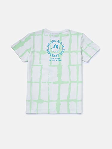 Image of Gini & Jony Boys Red Printed Knits Half Sleeves T-Shirt