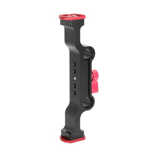 Image of Aluminum Double 15Mm Rod Adapter Joint 1 /4Inch Thread Standard for Camera Rod Double Hole Pipe Clamp Mount