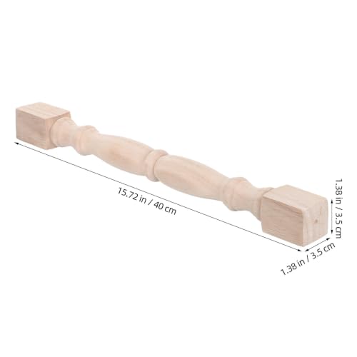 Balustres de madera sin tratar para reparar escaleras de forma rápida 2