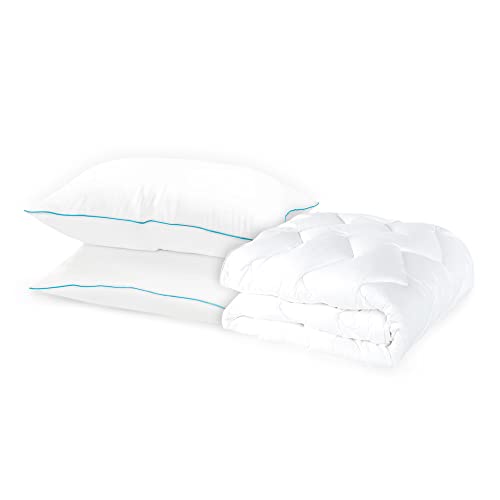 Opiniones de Precio Colchon Soñare , listamos los 10 mejores. 43 Sognare Set 1 Cubre Colchón Matrimonial Nuo + 2 Almohadas Estandar Nuo Relleno Semi Firme, Tecnología Softy Touch, Termorregulable, Hipoalergenico, Anti ácaros. Cont 3 pzas.