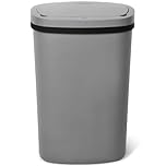 NETTA 50L Sensor Bin for Kitchen - Large Automatic Motion Sensor Waste Rubbish Bin - Touch Free Smart Bin with Infrared Lid & Non Skid Base - Electric Bin for Home, Office, Rubbish & Trash Can - Grey