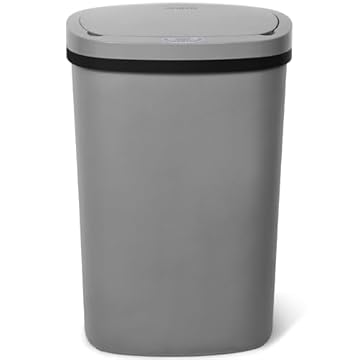NETTA 50L Sensor Bin for Kitchen - Large Touch-Free Automatic Motion Sensor Waste Rubbish Bin, Dustbin, Trash Can 50 Litre - Grey
