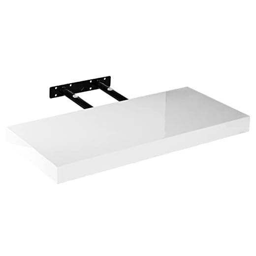 STILISTA Wandregal Volato, freischwebend, Farb- & Größenwahl, 60 cm Arktisweiß