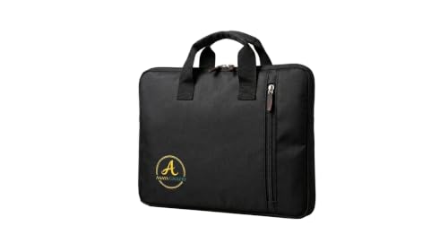 Image of 15.6 inch Laptop Sleeve with Handle - Water Resistant Case for MacBook HP Dell Lenovo (Black,Grey)