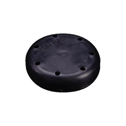 Plasdent 400BS-11 Magnetic Dental Bur Block 7-Hole Small Round Black