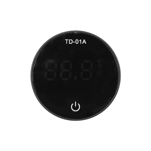 Tiardey LED Fishtank Thermometer Small Size Temperature Measuring Meter With LED-Screen Stick On For Tanks Stick On Thermometer - Image 2