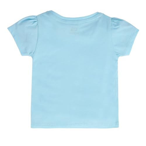 Image of miniklub Girls Round Neck Frill Sleeve Knitted Cotton Top (Navy Color)